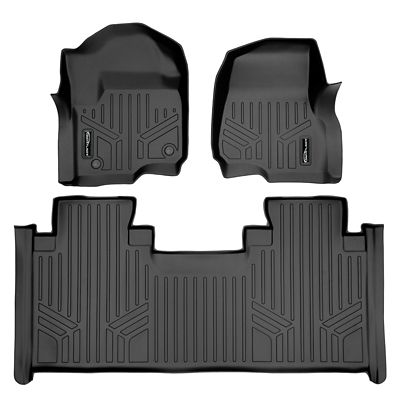 SMARTLINER 2 Row Floor Liners For 2017 - 2025 Ford F-250 Super Cab (4)