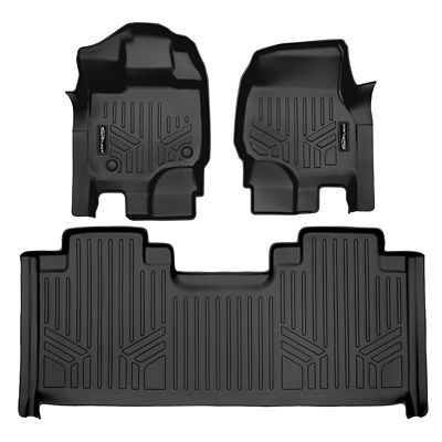 SMARTLINER 2 Row Floor Liners For 2015 - 2025 Ford F-150 Super Cab