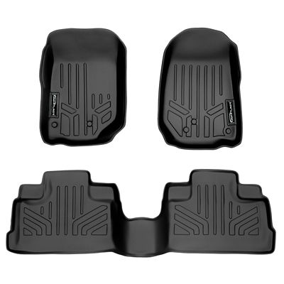 SMARTLINER 2 Rows Custom Fit Floor Liners Compatible with 2011-2014 Ford Edge, Gasoline, 2nd Row Fits only SE Models
