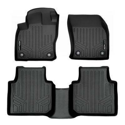 SMARTLINER 1st Row Custom Fit Floor Liners for 2013-2018 Ram 2500 Crew Cab and Mega Cab, Gasoline, No PTO, No 4x4