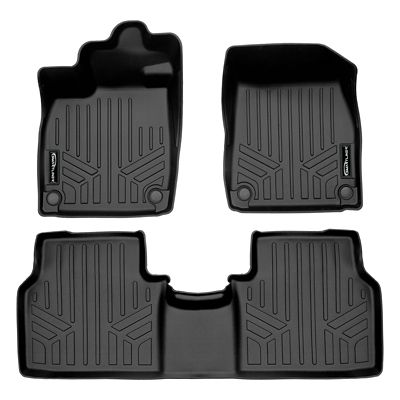 SMARTLINER 2nd Row Custom Fit Floor Liners Compatible with 2020-2025 Cadillac XT6 7 Passenger, Gasoline, Fits Bench Seats