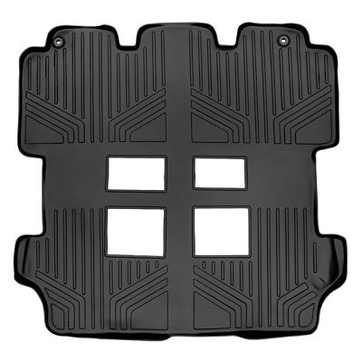 SMARTLINER 2 Rows Custom Fit Floor Liners Compatible with 2024-2025 GMC Sierra EV, Electric, 2nd Row, No Multi Flex Midgate