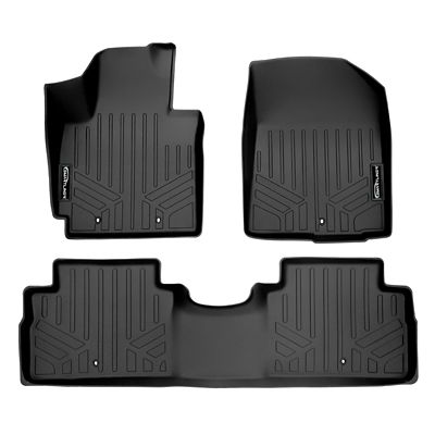 SMARTLINER 3 Rows Custom Fit Floor Liners Compatible with 2021-2025 Jeep Grand Cherokee L, Gasoline, 7 Passenger, 2nd Row Bench