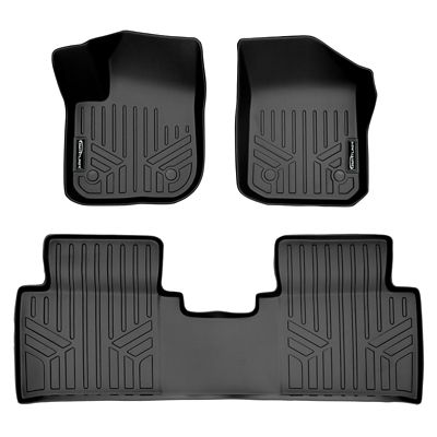 SMARTLINER 3 Rows Custom Fit Floor Liners for 2008-2017 Buick Enclave Gasoline 7 Passenger 2nd Row Buckets TrimLine Required