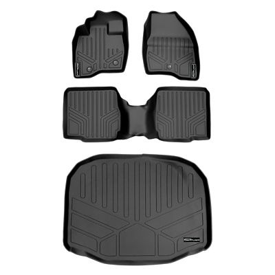 SMARTLINER 1st Row Custom Fit Floor Liners Compatible with 2007-2013 Chevrolet Avalanche, Gasoline