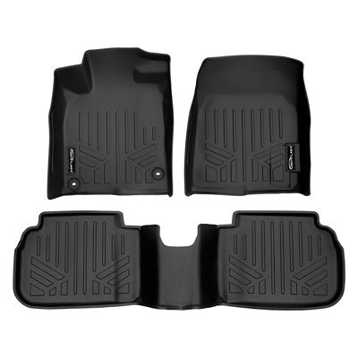 SMARTLINER 1st Row Custom Fit Floor Liners for 2020-2025 Chevrolet Silverado 2500 HD Double Cab, Gasoline, Carpet, Bench Seats