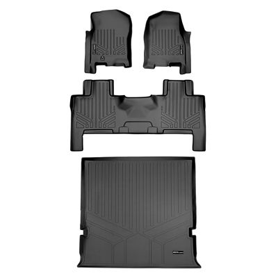 SMARTLINER 2 Rows Custom Fit Floor Liners Compatible with 2022-2023 Chevrolet Bolt EUV, Electric