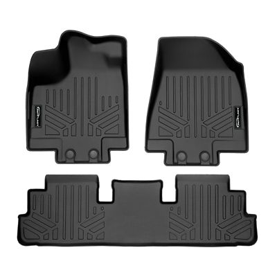 SMARTLINER 2 Row Floor Liners For 2022 - 2025 Nissan Pathfinder 7 Passenger And 8 Passenger
