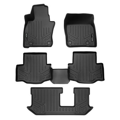 SMARTLINER 2 Rows Custom Fit Floor Liners Compatible with 2019-2025 Mazda 3 Hatchback, Gasoline, Fits FWD