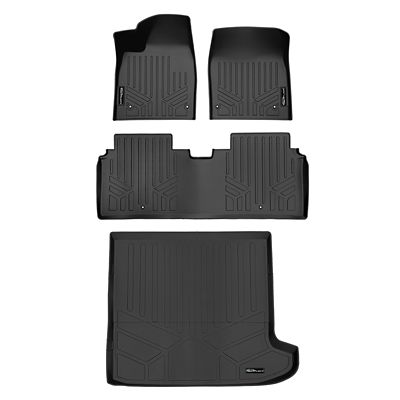 SMARTLINER 2 Rows Custom Fit Floor Liners Compatible with 2022-2025 Volkswagen Golf GTI, Gasoline