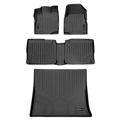 SMARTLINER 2-Row Custom-Fit Floor Liners with 2015-2025 Ford F-150 SuperCrew, Gas, Carpet or Vinyl, No Over-Hump