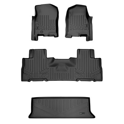 SMARTLINER 3 Row Floor Liners For 2007 - 2010 Ford Expedition 7 Passenger (3)