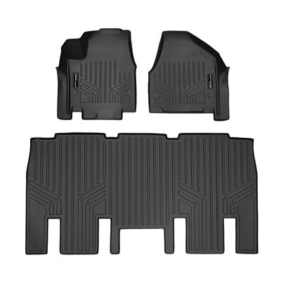 SMARTLINER 3 Rows Custom Fit Floor Liners Compatible with 2024-2024 Chevrolet Traverse Limited 7 Passenger, Gasoline