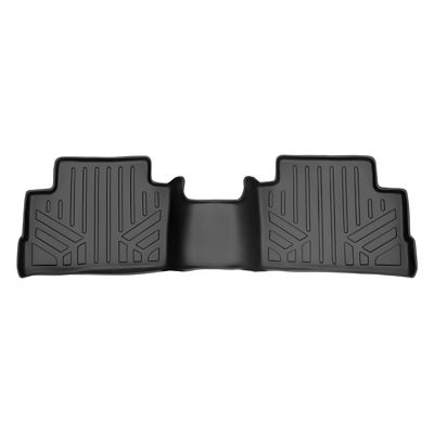SMARTLINER 2-Row Custom-Fit Floor Liners with 2015-2019 Chevrolet Silverado 3500 HD Crew Cab, Gas, No Over-Hump, Full 2nd Row