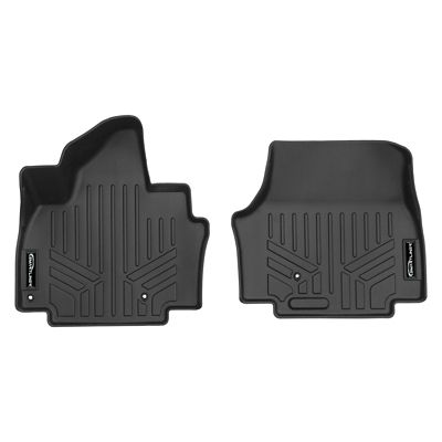 SMARTLINER 1st Row Custom Fit Floor Liners Compatible with 2014-2018 GMC Sierra 1500 Regular Cab, Gasoline