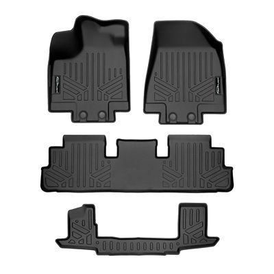 SMARTLINER 2nd Row Custom Fit Floor Liners Compatible with 2014-2018 Mitsubishi L200, Gasoline