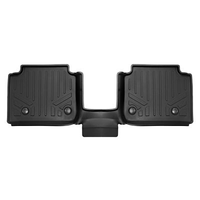 SMARTLINER 1st Row Custom Fit Floor Liners for 2015-2019 Chevrolet Silverado 3500 HD Regular Cab, Gasoline, Vinyl, Not for 4x4