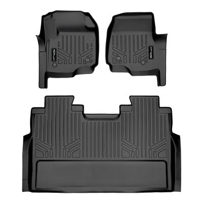 SMARTLINER 3 Rows Custom Fit Floor Liners Compatible with 2017-2020 Chrysler Pacifica Gasoline 7 Passenger 2nd Row Bench Seats