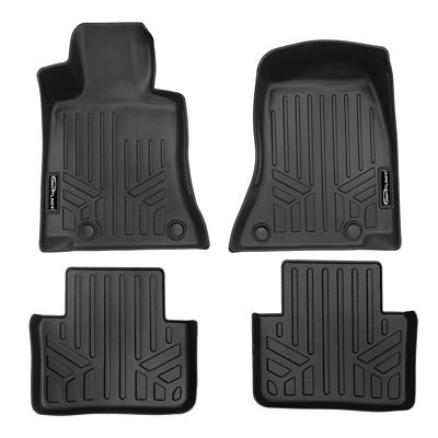 SMARTLINER 2 Rows Custom Fit Floor Liners Compatible with 2021-2025 GMC Yukon, Gasoline, Fits Denali and Regular Trim