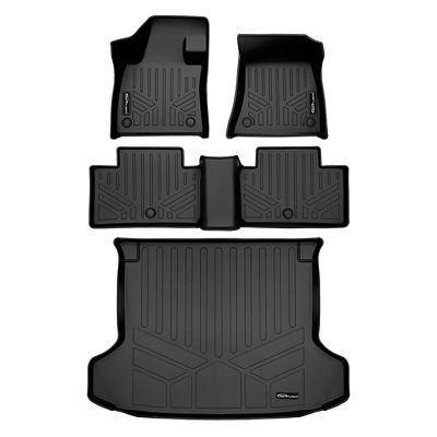 SMARTLINER 2nd Row Custom Fit Floor Liners Compatible with 2018-2021 Volvo XC60, Plug-in Hybrid, Fits All Trims