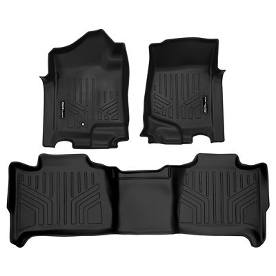 SMARTLINER 2 Row Floor Liners For 2007 - 2014 Gmc Yukon 8 Passenger