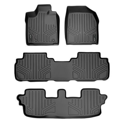 SMARTLINER 1st Row Custom Fit Floor Liners Compatible with 2007-2010 Ford Expedition EL, Gasoline