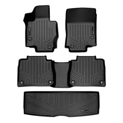 SMARTLINER 2 Rows Custom Fit Floor Liners Compatible with 2025-2025 Nissan Armada, Gasoline