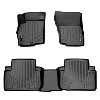 SMARTLINER 3 Rows Custom Fit Floor Liners Compatible with 2020-2023 BMW X6 M50i / M, Gasoline, Cargo Fits SpAre Tire