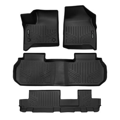SMARTLINER 2nd Row Custom Fit Floor Liners Compatible with 2011-2013 Mitsubishi Outlander, Gasoline