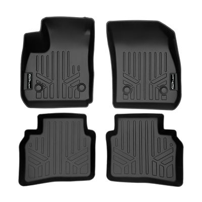SMARTLINER 2 Rows Custom Fit Floor Liners for 2010-2020 Dodge Journey, Gasoline, Fits 2010-2012 Models Dual Floor Hooks
