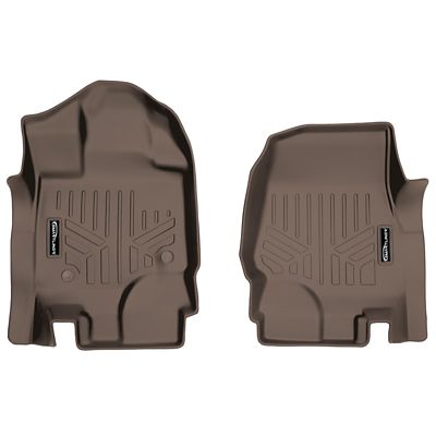 SMARTLINER 2 Rows Custom Fit Floor Liners Compatible with 2019-2019 Hyundai Santa Fe XL 6 Passenger and 7 Passenger, Gasoline