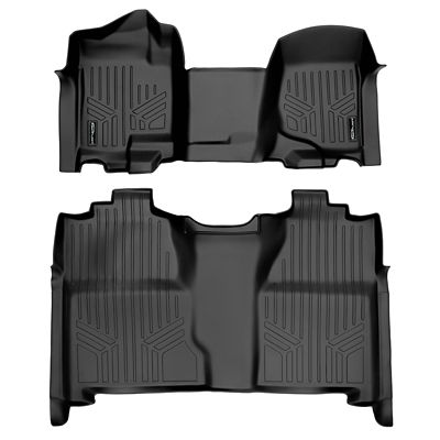 SMARTLINER 2nd Row Custom Fit Floor Liners Compatible with 2021-2025 Chrysler Pacifica 8 Passenger, Gasoline, Fits Bench Seats
