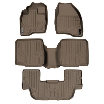 SMARTLINER 1st Row Custom Fit Floor Liners Compatible with 2015-2016 Ford Explorer, Gasoline
