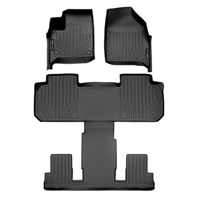 SMARTLINER 2nd Row Custom Fit Floor Liners Compatible with 2016-2022 Honda Pilot, Gasoline, Fits Elite Trim