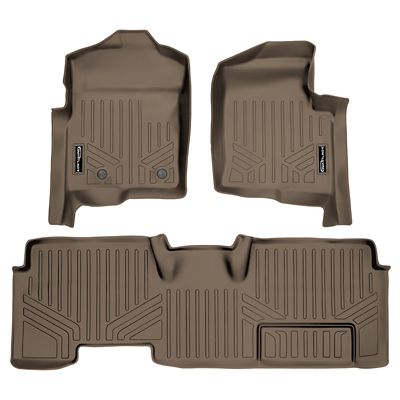 SMARTLINER 2 Row Floor Liners For 2011 - 2014 Ford F-150 Super Cab (2)