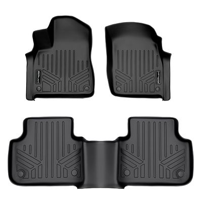 SMARTLINER 2nd Row Custom Fit Floor Liners Compatible with 2024-2025 GMC Acadia, Gasoline, 7 and 8 Passenger, Bench or Bucket