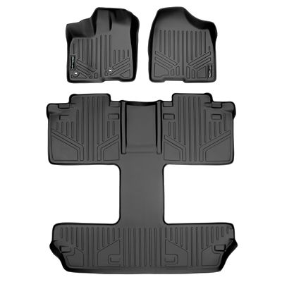 SMARTLINER 2 Rows Custom Fit Floor Liners Compatible with 2023-2025 Honda CR-V, Gasoline, Hybrid