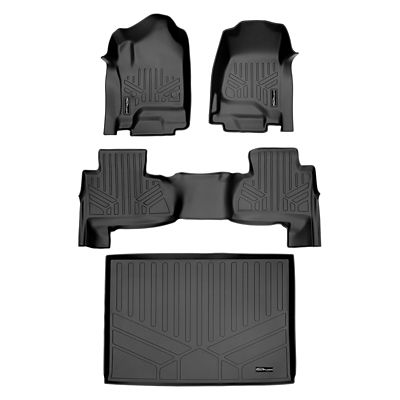 SMARTLINER 1st Row Custom Fit Floor Liners Compatible with 2021-2025 Chevrolet Tahoe, Gasoline