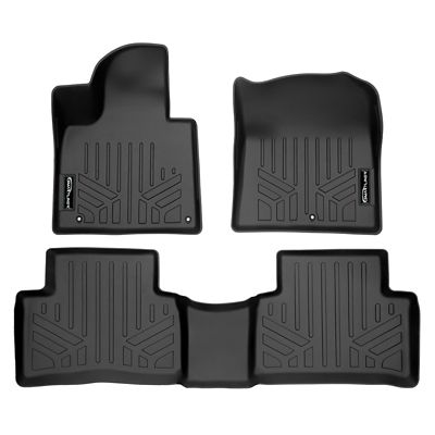 SMARTLINER 2nd Row Custom Fit Floor Liners Compatible with 2013-2016 Ford F-250 Super Crew, Gasoline, Carpet and Vinyl