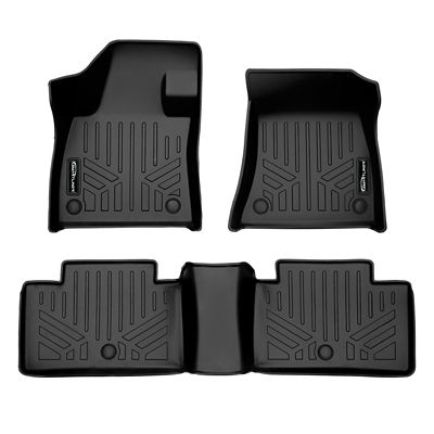SMARTLINER 3 Rows Custom Fit Floor Liners for 2008-2010 Saturn Outlook 8 Passenger, Gasoline, 2nd Row Fits Bench Seats