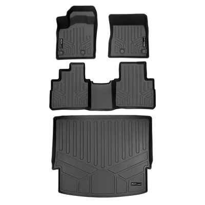 SMARTLINER 2nd Row Custom Fit Floor Liners Compatible with 2016-2020 Kia Sorento, Gasoline
