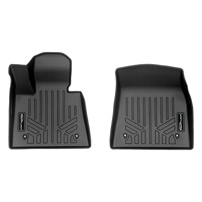 SMARTLINER 2nd Row Custom Fit Floor Liners for 2014-2018 GMC Sierra 1500 Crew Cab, Gasoline, CarpetFull coverage on 2nd Row