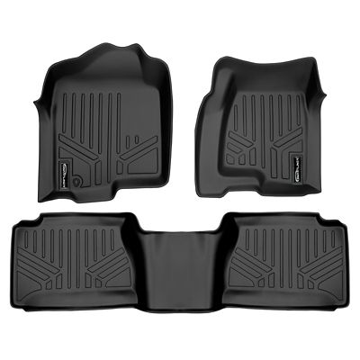 SMARTLINER 2 Row Floor Liners For 1999 - 2007 Chevrolet Silverado Double Cab