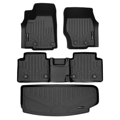 SMARTLINER 2nd Row Custom Fit Floor Liners Compatible with 2015-2020 Cadillac Escalade ESV 8 Passenger, Gasoline