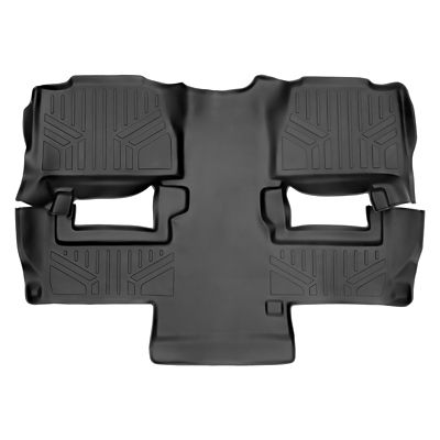 SMARTLINER 2 Rows Custom Fit Floor Liners Compatible with 2007-2013 GMC Sierra 3500 HD Double Cab Gasoline Not 4x4 No PTO Kit