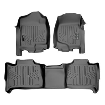 SMARTLINER 2 Rows Custom Fit Floor Liners for 2021-2025 Chrysler Pacifica, Gasoline, 7 Passenger, TrimLine for 2nd Row Buckets