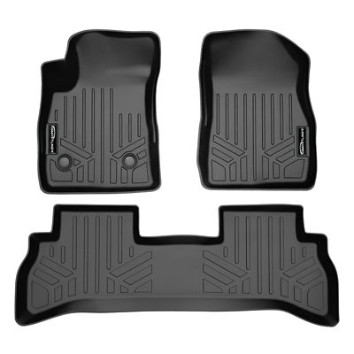 SMARTLINER 2nd Row Custom Fit Floor Liners for 2020-2025 GMC Sierra 2500 HD Double Cab Gasoline Carpet Rear Under-Seat Storage