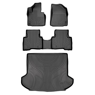 SMARTLINER 3rd-Row Custom-Fit Floor Liners with 2015-2021 Kia Sedona, Gas, 7-Passenger, Bucket Lounge Seats Only