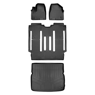 SMARTLINER 3 Rows Custom Fit Floor Liners Compatible with 2016-2017 Subaru Crosstrek, Gasoline