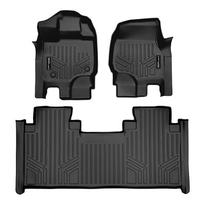 SMARTLINER 3 Rows Custom Fit Floor Liners Compatible with 2025-2025 Acura ADX, Gasoline, Not for Models subwoofer in Cargo Area